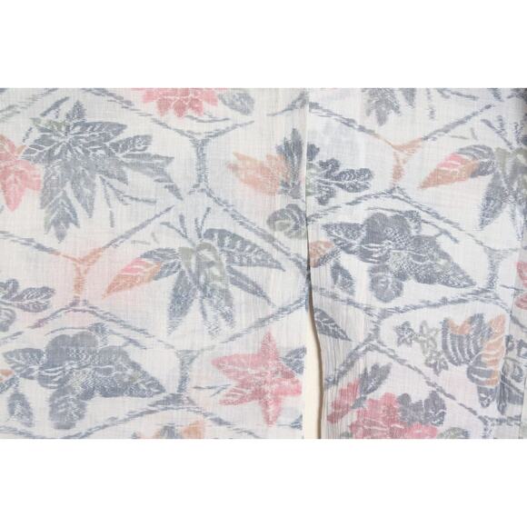 Vintage 70s Japanese Silk Kimono Floral Asian Furisode Geisha Robe Jacket - Picture 6 of 8